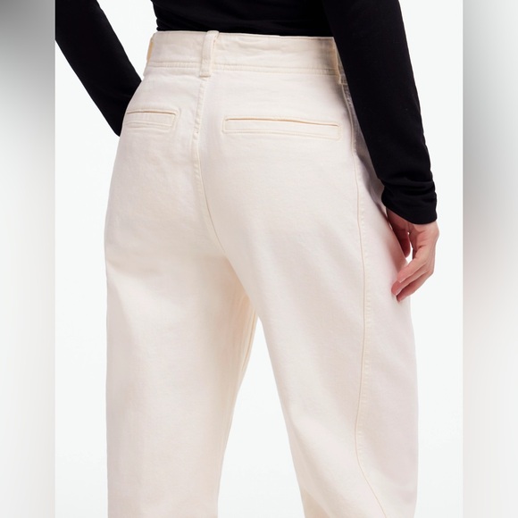 NWT Madewell Tapered Denim Trouser Jeans - Cream - 25 - Picture 5 of 8